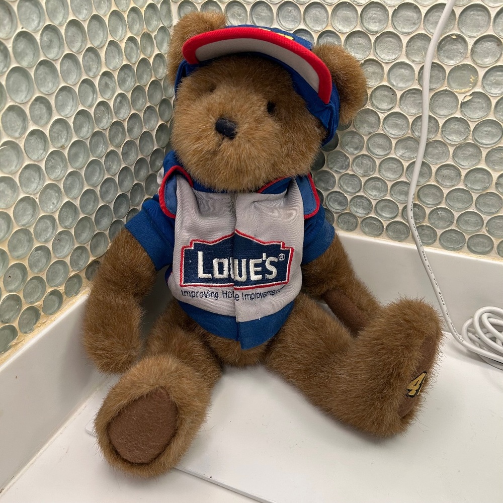 Jimmie Johnson # 48 NASCAR Boyds Collection Weighted Stuffed Teddy Bear